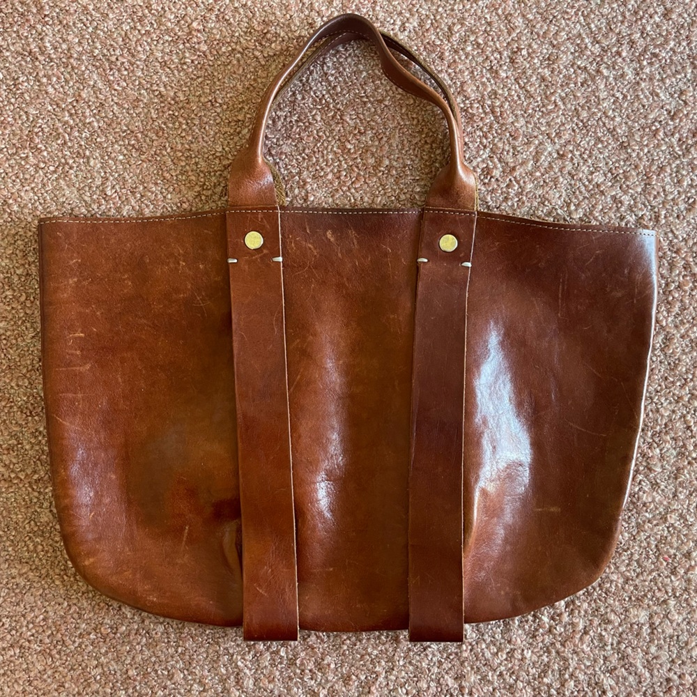 Clare V La Tropezienne top handle bag - beautiful patina!